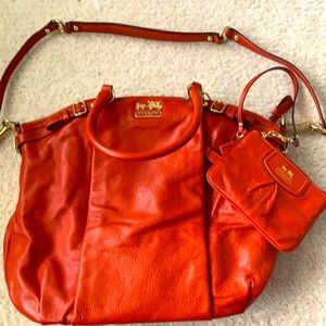 Coach Handbag & Wristlet